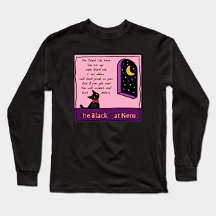 the black cat nero Long Sleeve T-Shirt